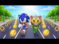 Talking Tom Gold Run vs Sonic Dash 2 Classic Sonic 