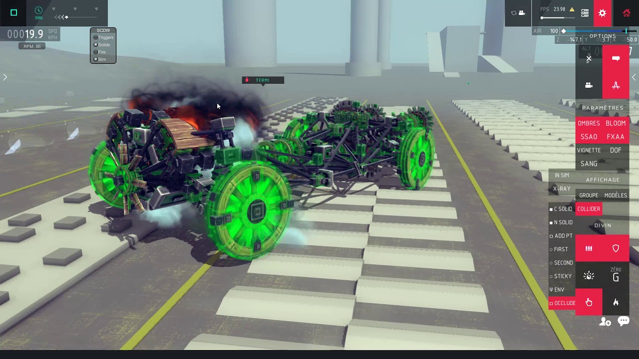 [Besiege][download] V8 steam engine and car prototype with automatic