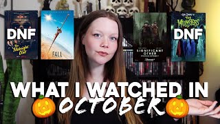 What I Watched in October 2022 | Letterboxd Recap + DNFs