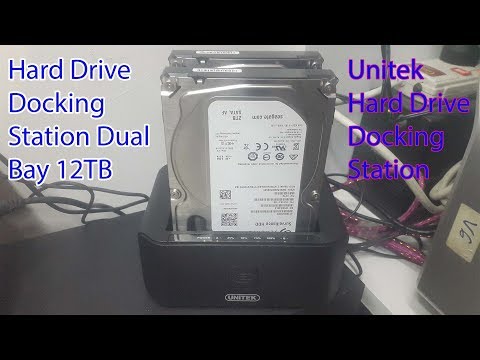 Review and Unboxing UNITEK 2 Bay eSata USB 3 to sata Hard drive Docking Station 4T 7200RPM