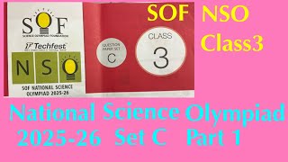 Famous SOF NSO Class 3 Solved Paper part 1/National Science Olympiad Paper 2025-26 Set C Wealth