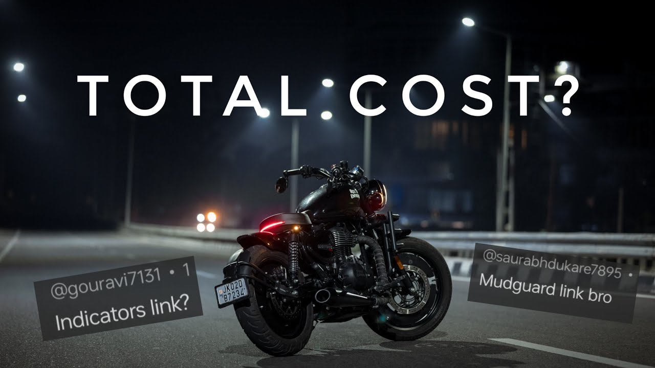 MODIFIED METEOR 350 || TOTAL COST - YouTube