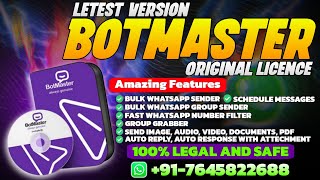 BotMaster 24.3.0.0 Latest Version | WhatsApp Marketing 2024 | Bot Master WhatsApp sender