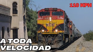 AQUI CORREN LOS TRENES DE CARGA MAS RAPIDOS DE MÉXICO / 110 KPH Villaldama Y Candela NL