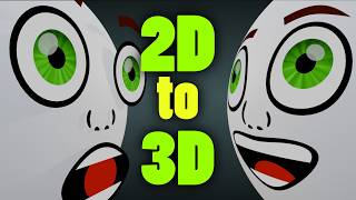 How to Shrinkwrap a 2D Face to a 3D Character | Part 11 of my Blender Rigging Course