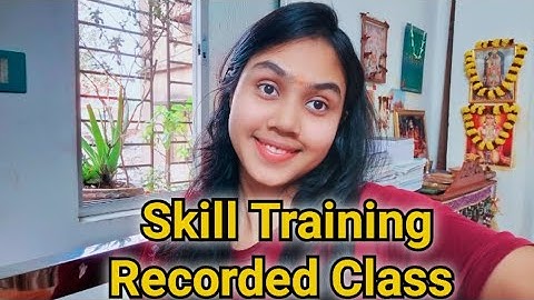 *Process of Skill Training Recorded Class on Screen*