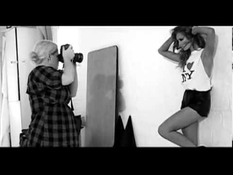 Rozanna Purcell - Miss Universe Ireland 2010 behind the scenes on Lili Forberg's shoot.flv