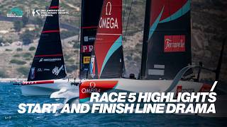 RACE 5: Start and finish line drama: As close as it gets to a port starboard collision