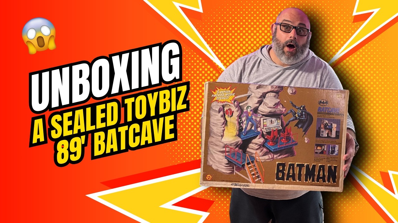 THE BATCAVE EVERY 80's KID WANTED! Unboxing ToyBiz 89 Batman