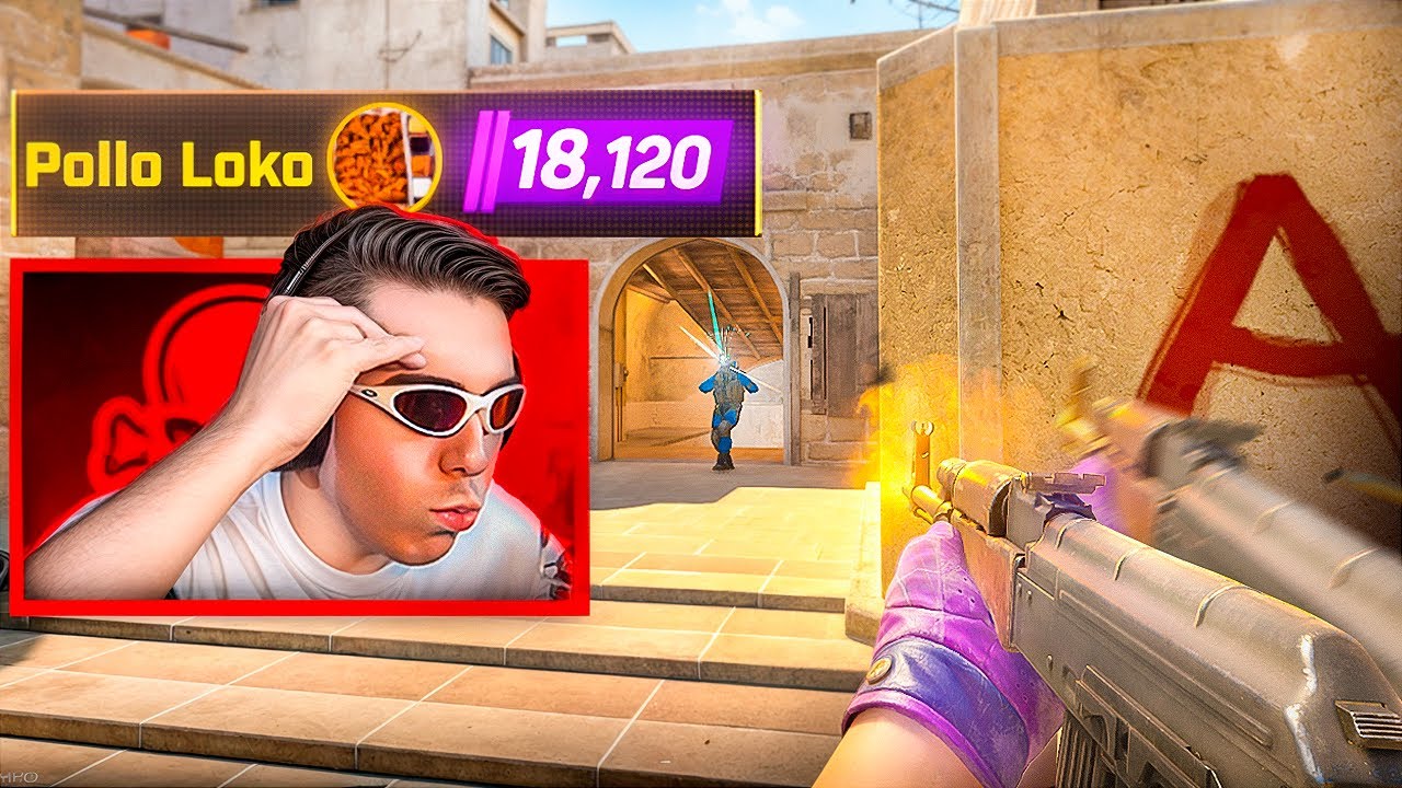 Jogando de SMURF contra PLAYER BOM na MIRAGE - CS2
