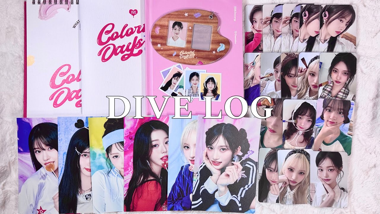 [다이브로그] 아이브 2025 시즌그리팅 같이 언박싱해요! 🎨୧( ⁼̴̶̤̀ω⁼̴̶̤́ )૭ | 스스퀘 | 사웨 | 시그 | 포카 | 미공포 | 특전 | 앨범깡