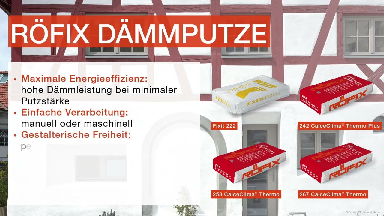 RÖFIX Dämmputze: Effizient, nachhaltig und fugenlos dämmen