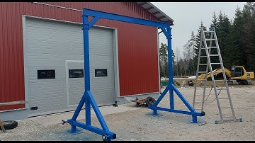 Building a Mobile Gantry Crane From Scratch — Full DIY Project