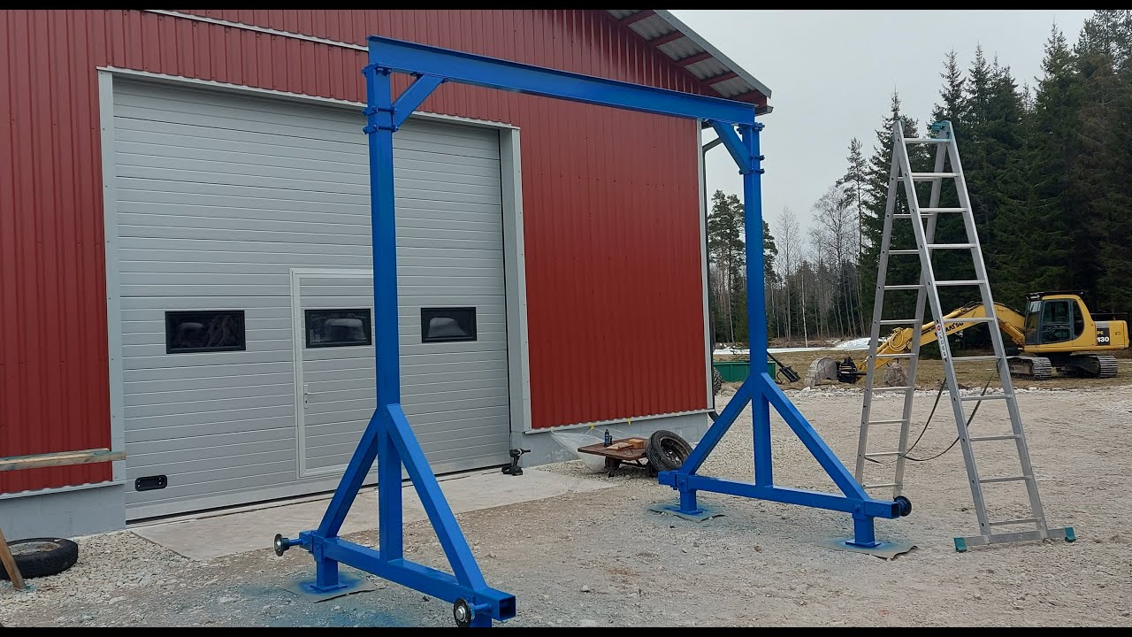 Building a Mobile Gantry Crane From Scratch — Full DIY Project