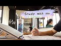 Real time study with me (cafe edition) I 1.5 hours I Malaysian