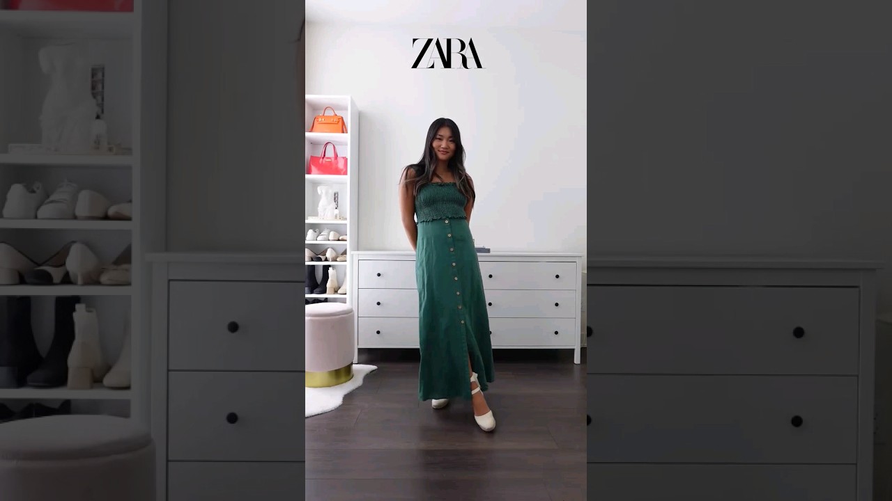 ZARA SUMMER DRESS TRY ON HAUL 🤍💚 