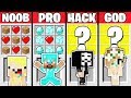 Minecraft Battle : SUPER BABY CRAFTING CHALLENGE - NOOB vs PRO vs HACKER vs GOD / Animation