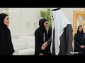 رئيس الدولة يستقبل فريق عمل الاحتفال الرسمي بعيد الاتحاد الــ 54 للإمارات