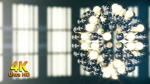 Abstract Flashing 3D Lightbulb Ball | 4k VJ Loop Footage | Motion Graphics