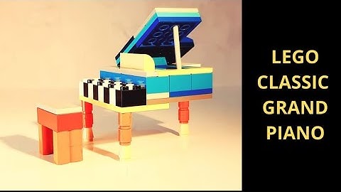 FUN WITH LEGOS: How to build a Grand Piano using LEGO Classic | MOC | 10696, 10698, 10715