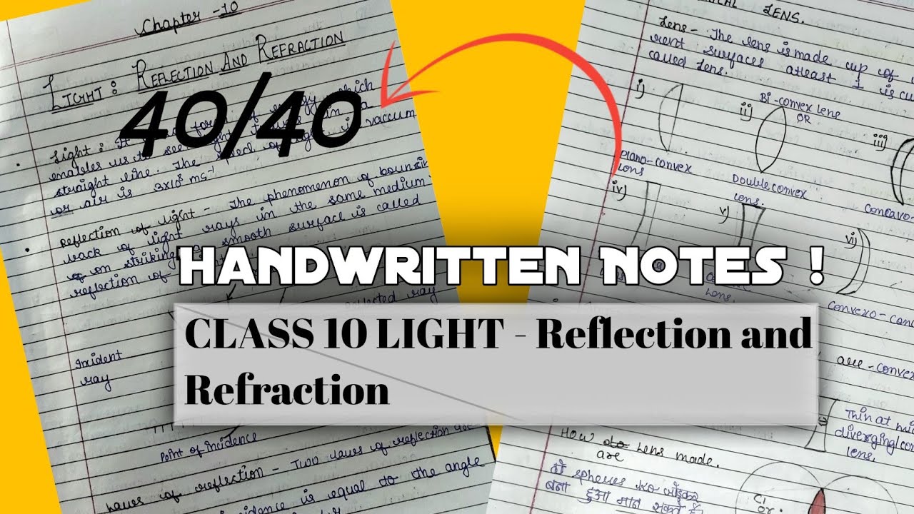 Class 10th Science Chapter 10 : Light - Reflection and Refraction ...