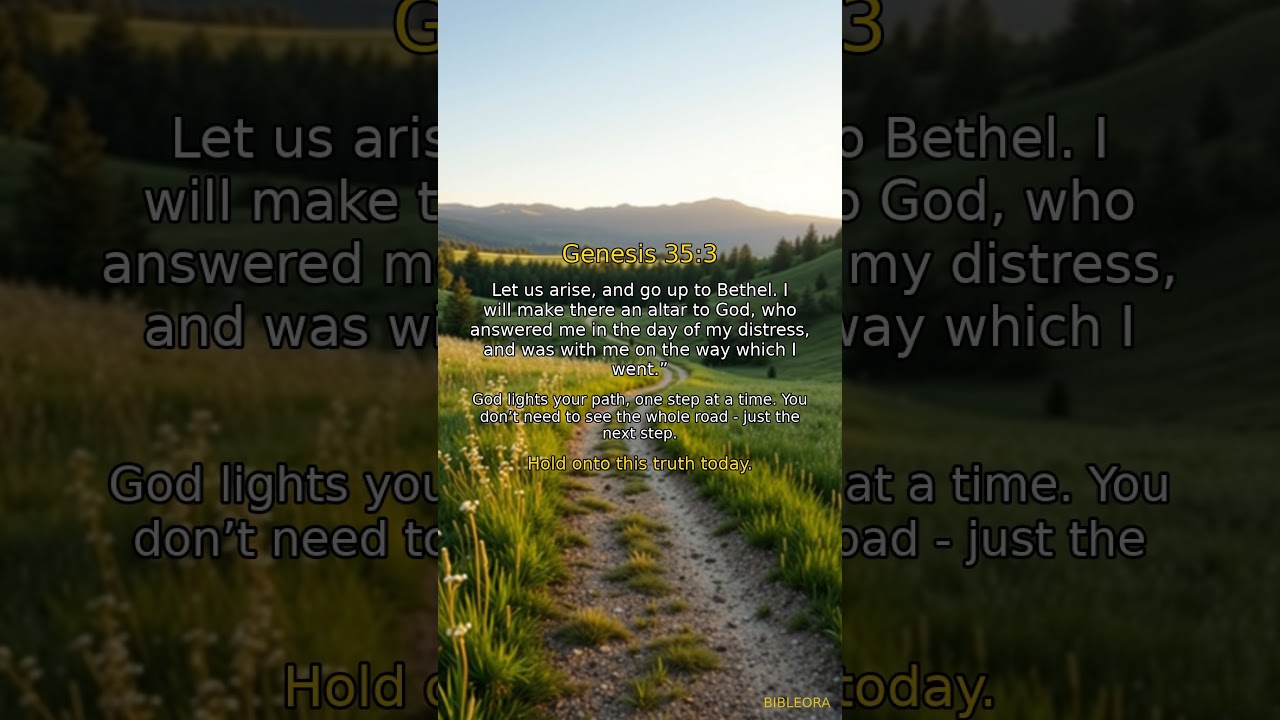 🙏 GOD'S WORD: Divine Guidance | Genesis 35:3 #shorts