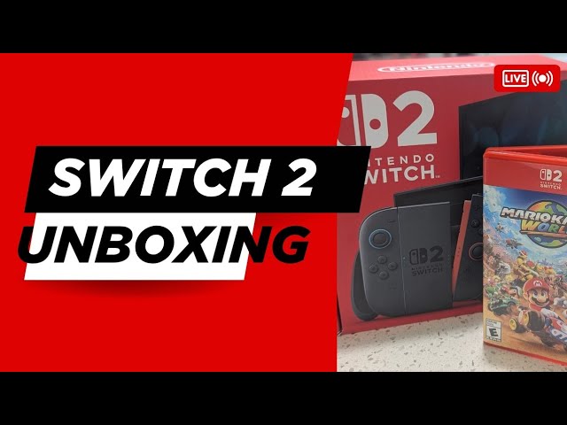 Unboxing Nintendo switch 2 e Mario Kart World Tour day one