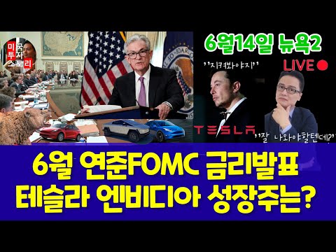 미국주식/6월 연방준비위원회 FOMC금리 발표 연설문 번역 점도표 분석/테슬라 엔비디아 루시드 리비안 니오 구글 애플 아마존 메타 마이크로소프트등