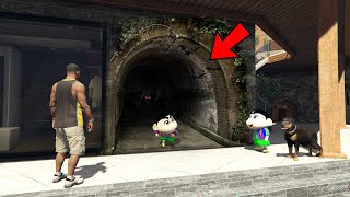 GTA 5 : Franklin & Shinchan Found Secret Tunnnel In GTA 5 ! (GTA 5 Mods)