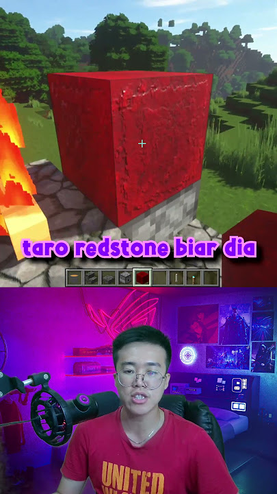Cara Membuat Pedang Ber-api Di Minecraft #shorts