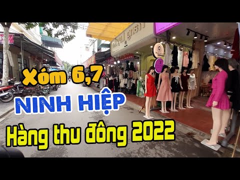 Video Chợ bán buôn bán sỉ quần áo Ninh Hiệp | Hàng thu đông... - youtube