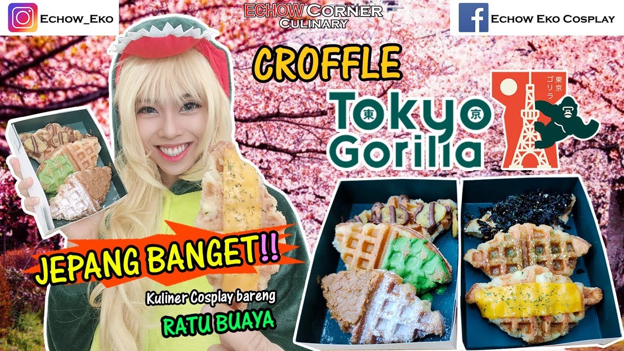 CROFFLE TOKYO GORILLA -  Croffle Korea ala JEPANG BANGET!!!