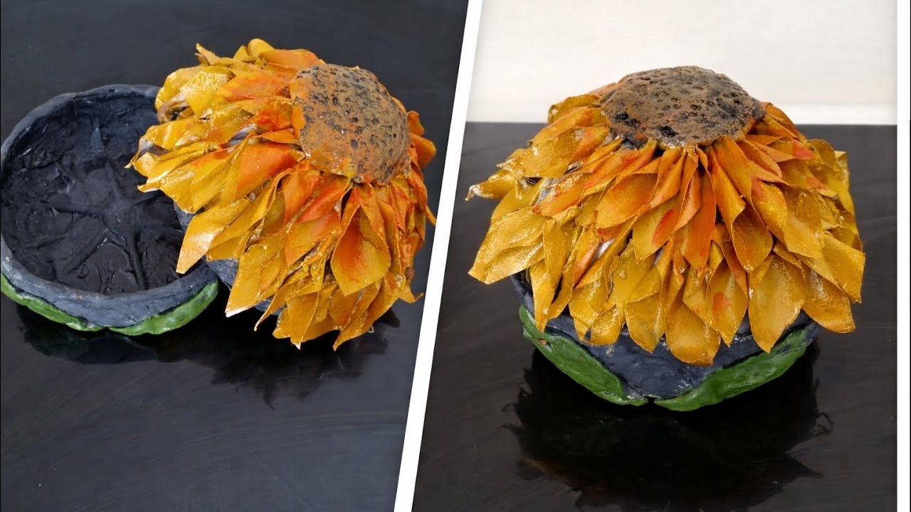 فكرة عبقرية من رول الكرتون وقارورة بلاستيكية 🌻 سلة فخمة بأدوات بسيطة♻️