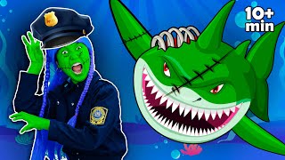 Police Officer VS Zombie Shark | Nursery Rhymes & Kids Songs