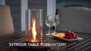 http://www.outdoorrooms.com Just add this table top lantern to any outdoor table with an umbrella hole for added ambience! Installs 