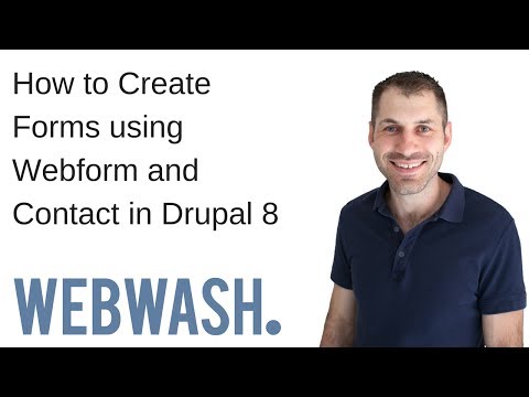 How to Create Forms using Webform and Contact in Drupal 8