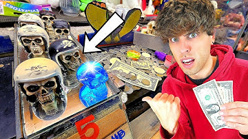 I Played a Coin Pusher With The WEIRDEST Prizes EVER SEEN!