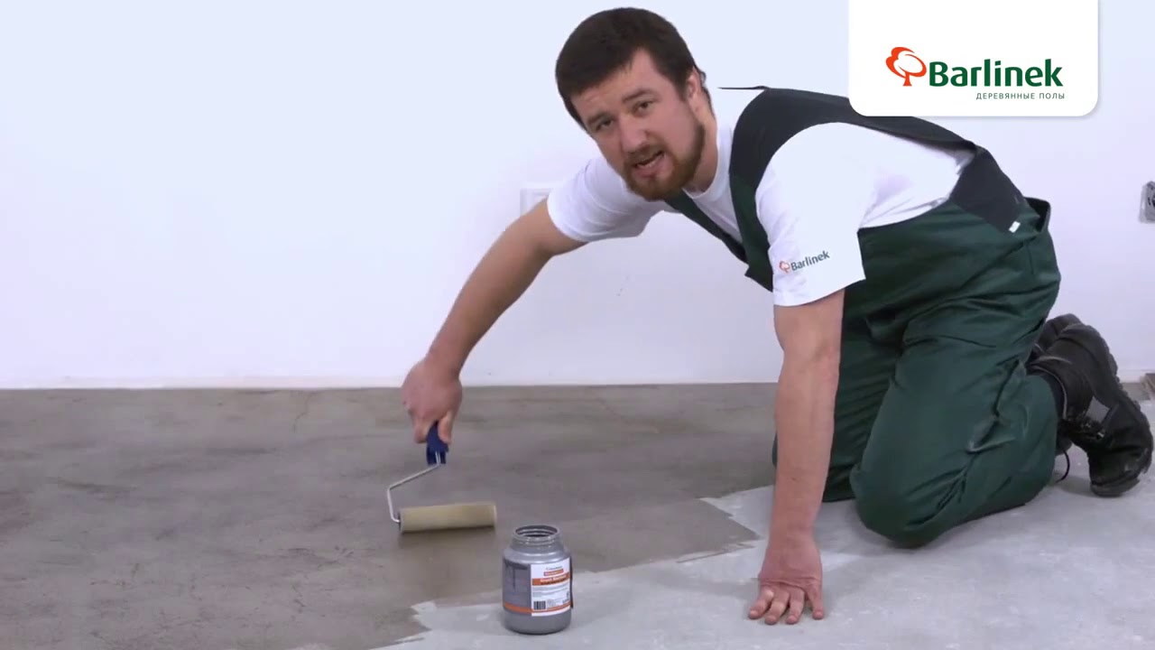Укладка паркетной доски Barlinek на клей, с замковым соединением 5Gs на полы с подогревом