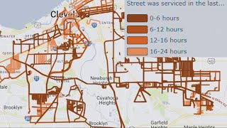 City of Cleveland launches snowplow map to track progress of plows