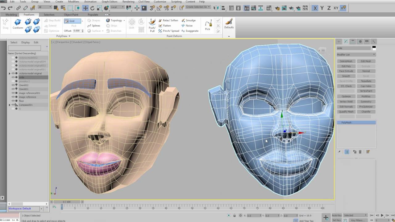 3ds max 2017 morpher tutorial - YouTube