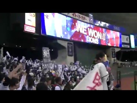【2016西武開幕戦】9回裏栗山同点～メヒアサヨナラタイムリー レフトから　2016/3.25