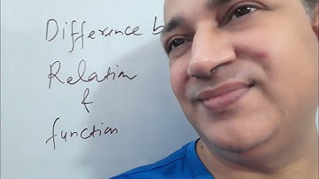 difference between relation and function  class 11 iit jee by faculty of kota