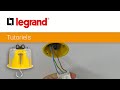 Installer une bote dencastrement dcl legrand pour suspendre un luminaire au plafond