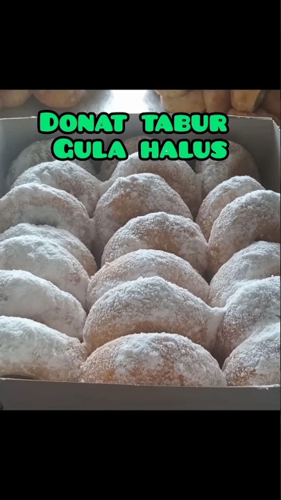 donat tabur gula halus#shorts lembut dan empuk,