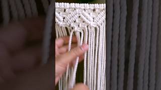 square knot in diamond pattern #macrame #macramebag #squareknot #diamondpattern