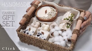 PERFECT GIFT IDEAS #2 ㅣ HOW TO MAKE A HANDMADE CANDLE GIFT SET? 캔들 선물 세트 만들기 ft DAISO