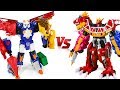 PowerRangers DinoCharge MegaZord VS HelloCarBot TyLaio Dino Animal Toy Transformation