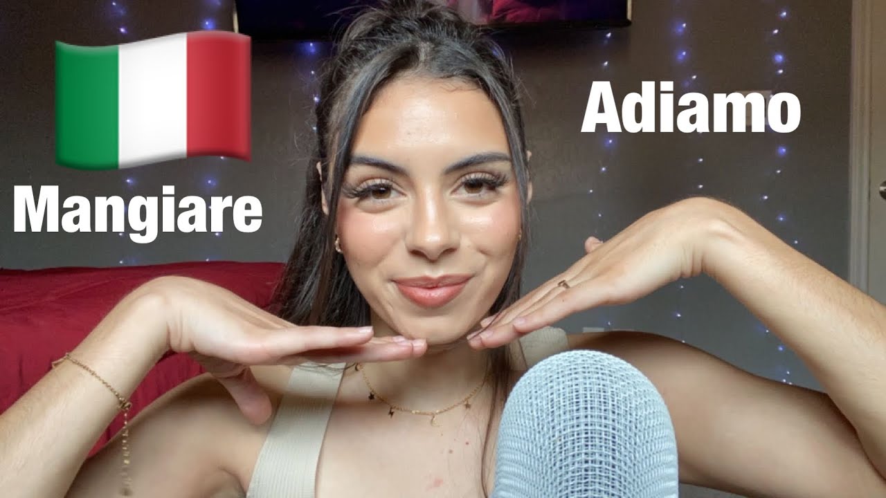 Asmr|| Trying to speak basic Italian part 2 🇮🇹 (tingly upclose whispers)