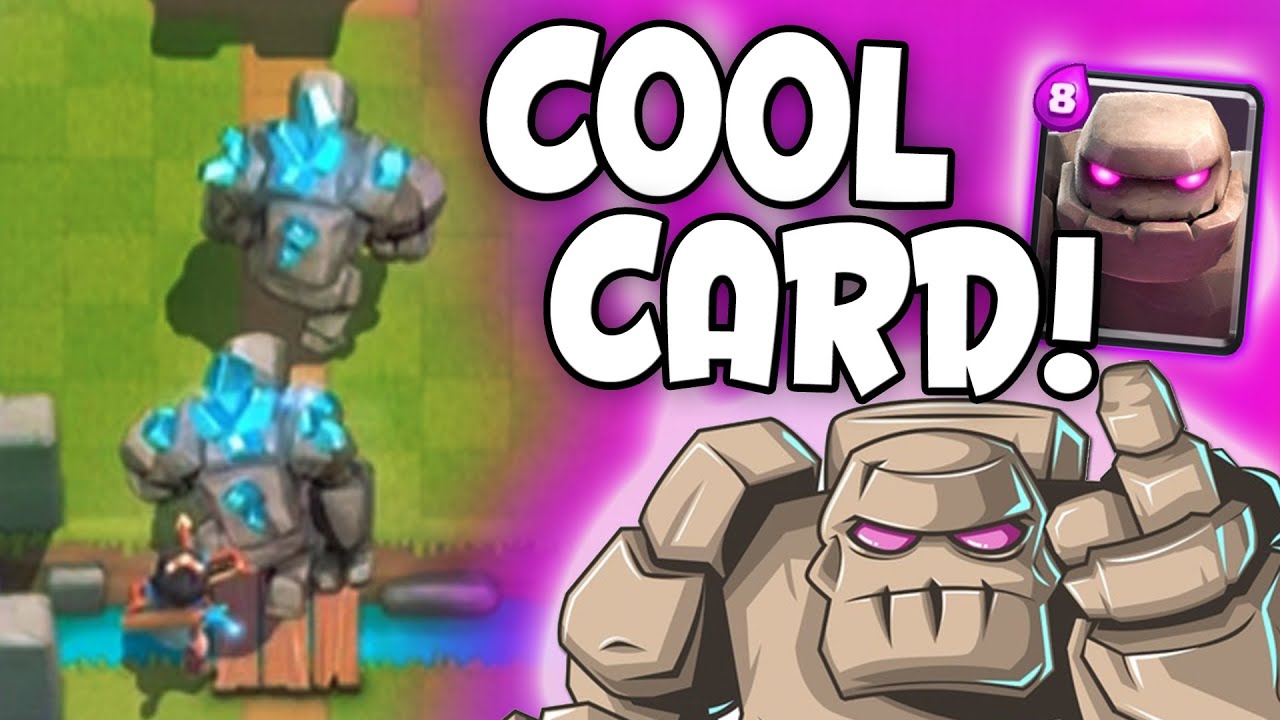 Clash Royale - COOLEST CARD IN THE GAME! New Golem Artwork!