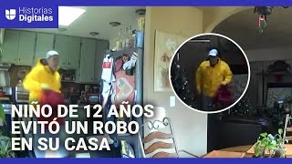 Un Ladrón Entró A Una Casa Donde Había Un Niño Solo. El Menor Logró Salir Y Llamar Al 911